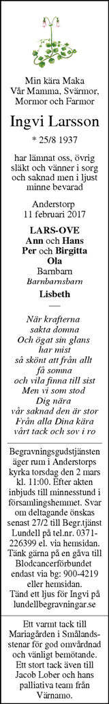 Finnveden NU/Västbo Andan